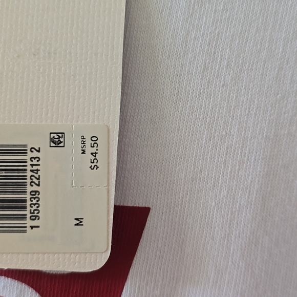 LEVI'S BRAND SIGNATURE WOMENS LONG SLEEVES WHITE SWEATSHIRT MEDIUM - Picture 7 of 15